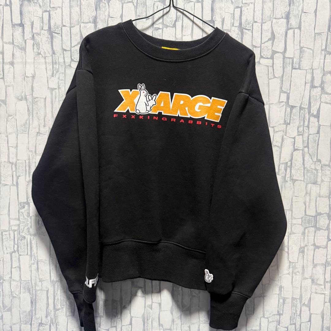 XLARGE FR2 スウェット コラボ サイズM 黒 中古 - メルカリ