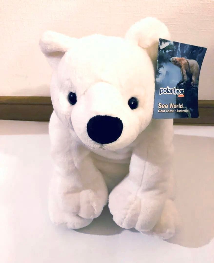 新品・未使用】ポーラーベア ぬいぐるみ/オーストラリア シーワールド