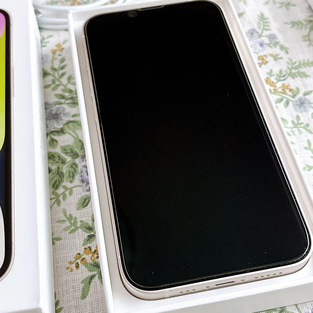 《 極美品 》Apple iPhone 14 本体 スターライトカラー