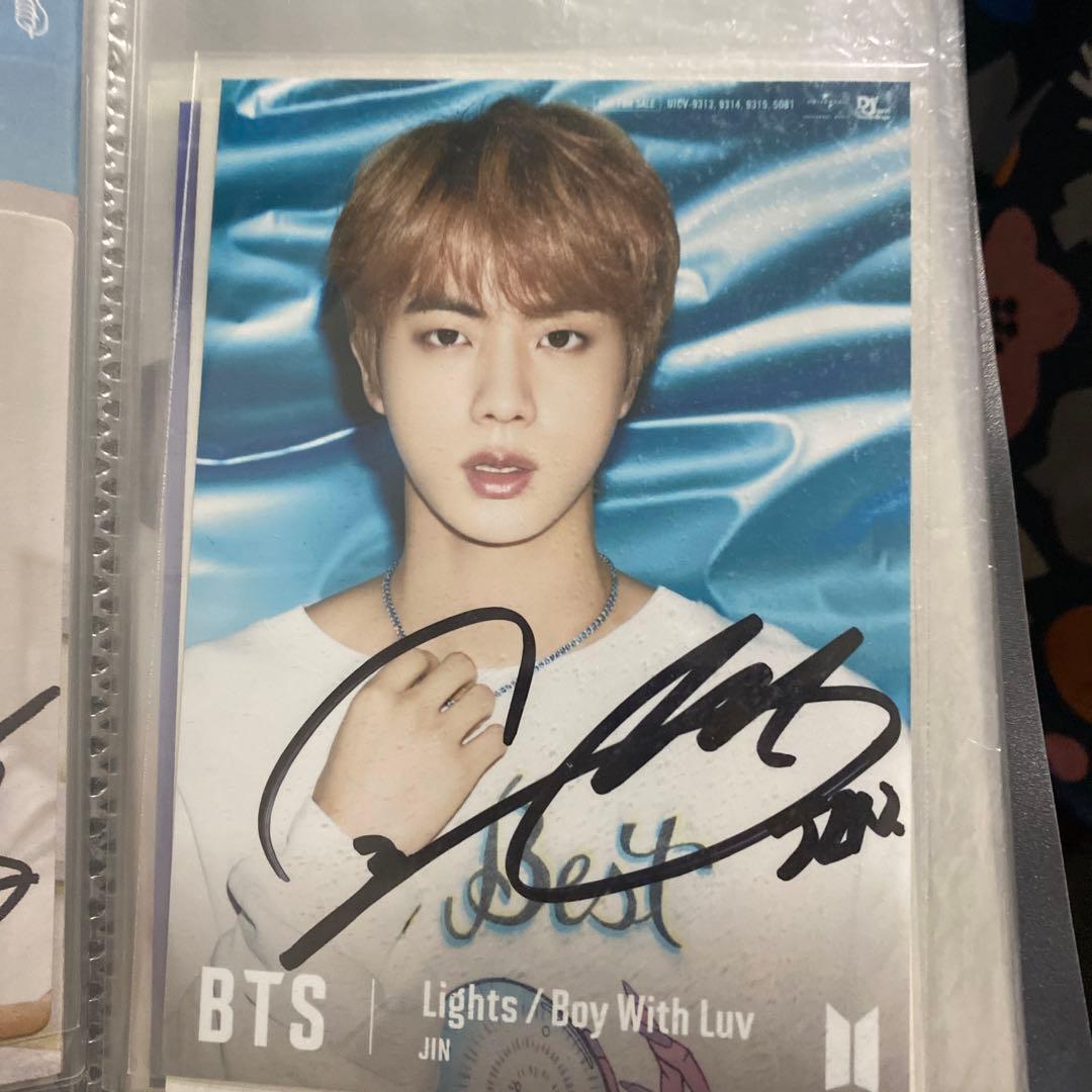 防弾少年団ジンサイン直筆フライヤーファイル