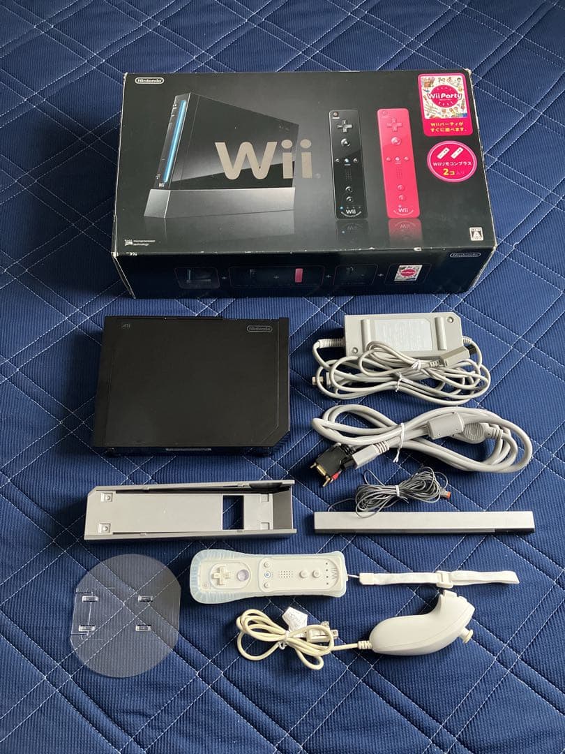 Nintendo Wii 本体一式 ブラック - メルカリ