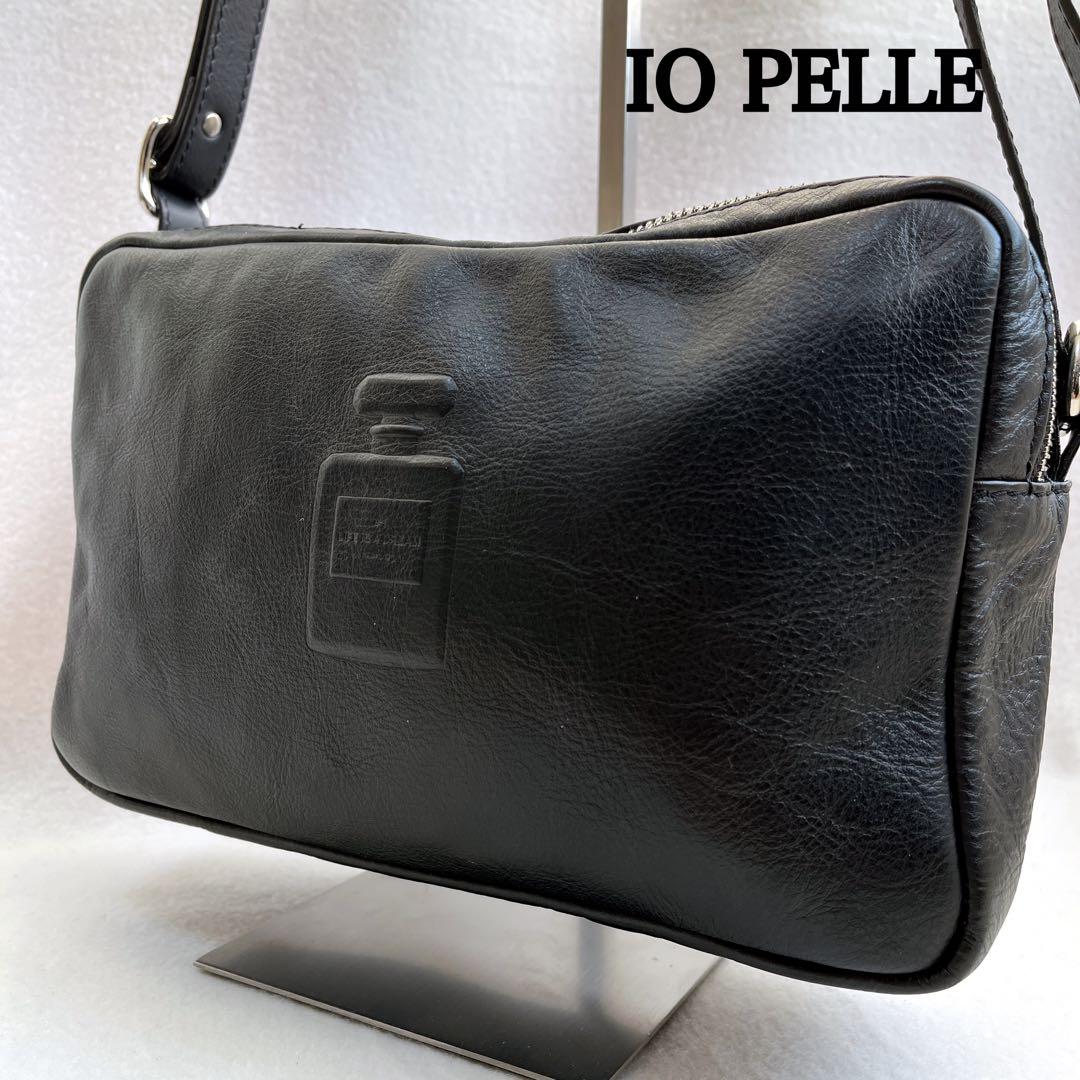 美品 iOpelle イオペレ ショルダーバッグ 型押しレザー 香水 黒 本革 楽天市場】イオペレ Io Pelle バッグ ショルダーバッグ ポシェット