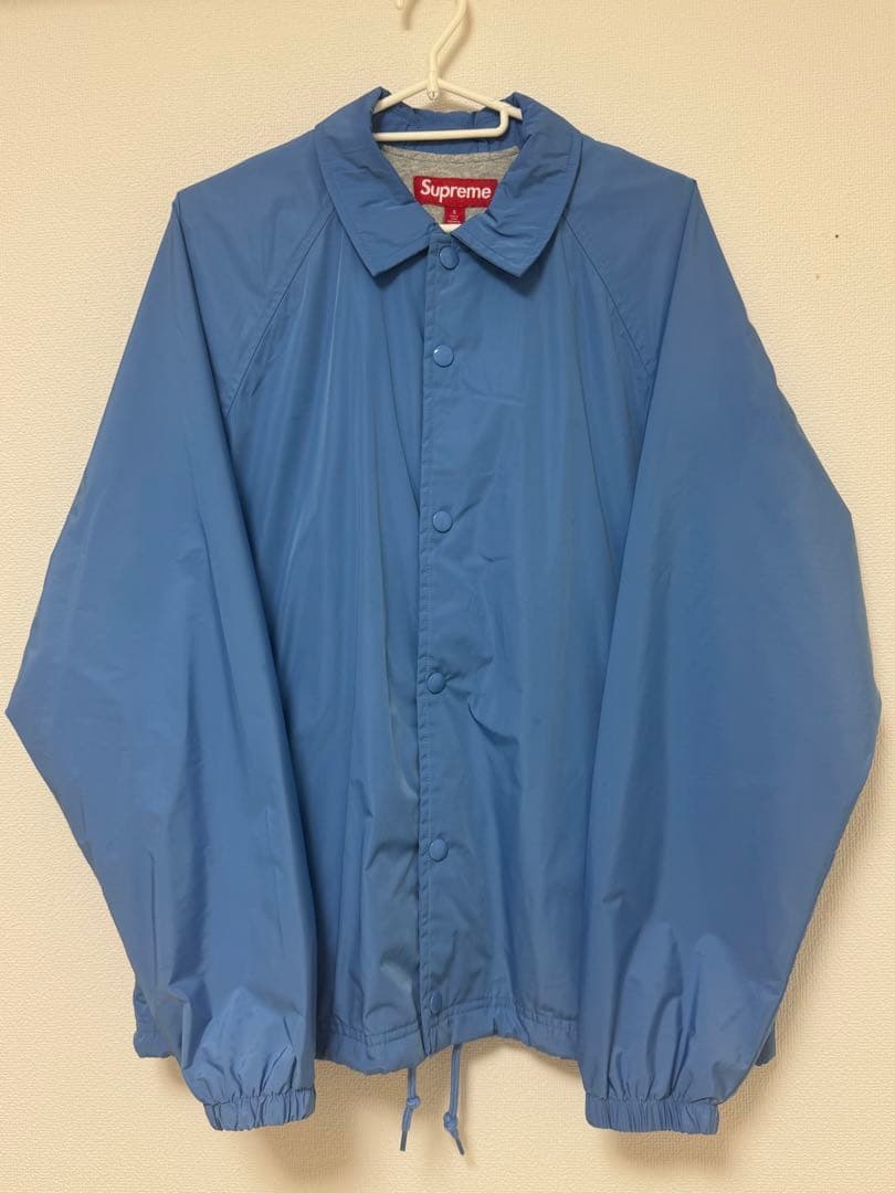 Supreme week11 コーチナイロンジャケット 青 S レシートあり