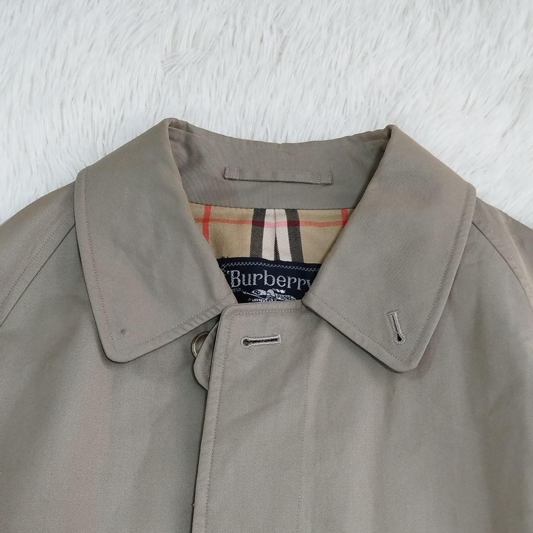 17570✨️美品✨BURBERRYS 玉虫色 ステンカラーコート ノバチェック