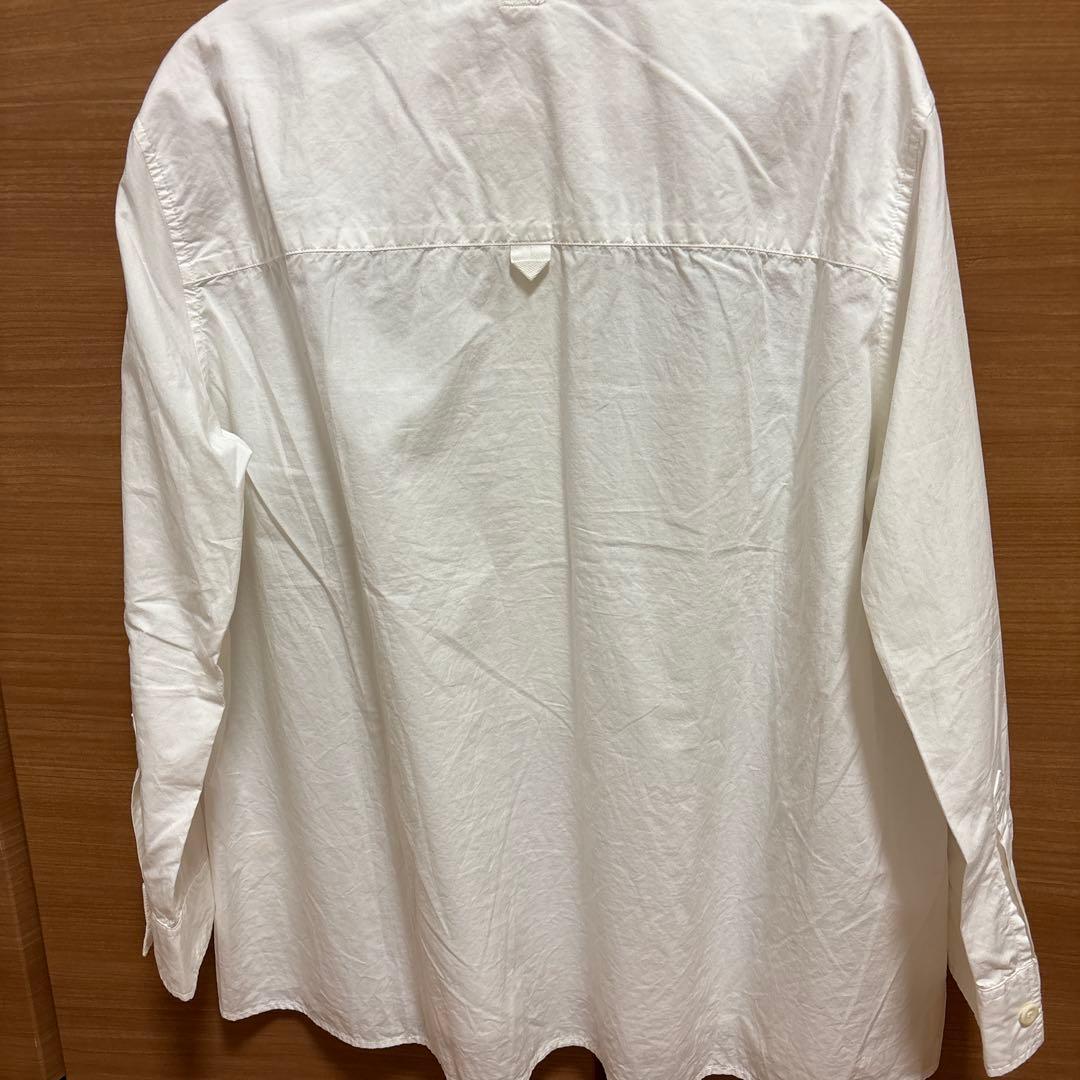 MHL. コットン バンドカラー シャツ ブラウス オフホワイト Ⅰ - メルカリ