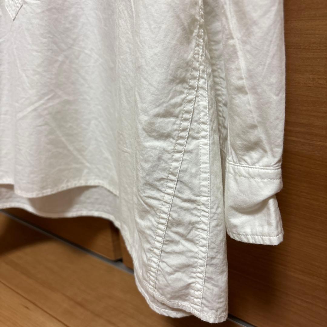 MHL. コットン バンドカラー シャツ ブラウス オフホワイト Ⅰ - メルカリ
