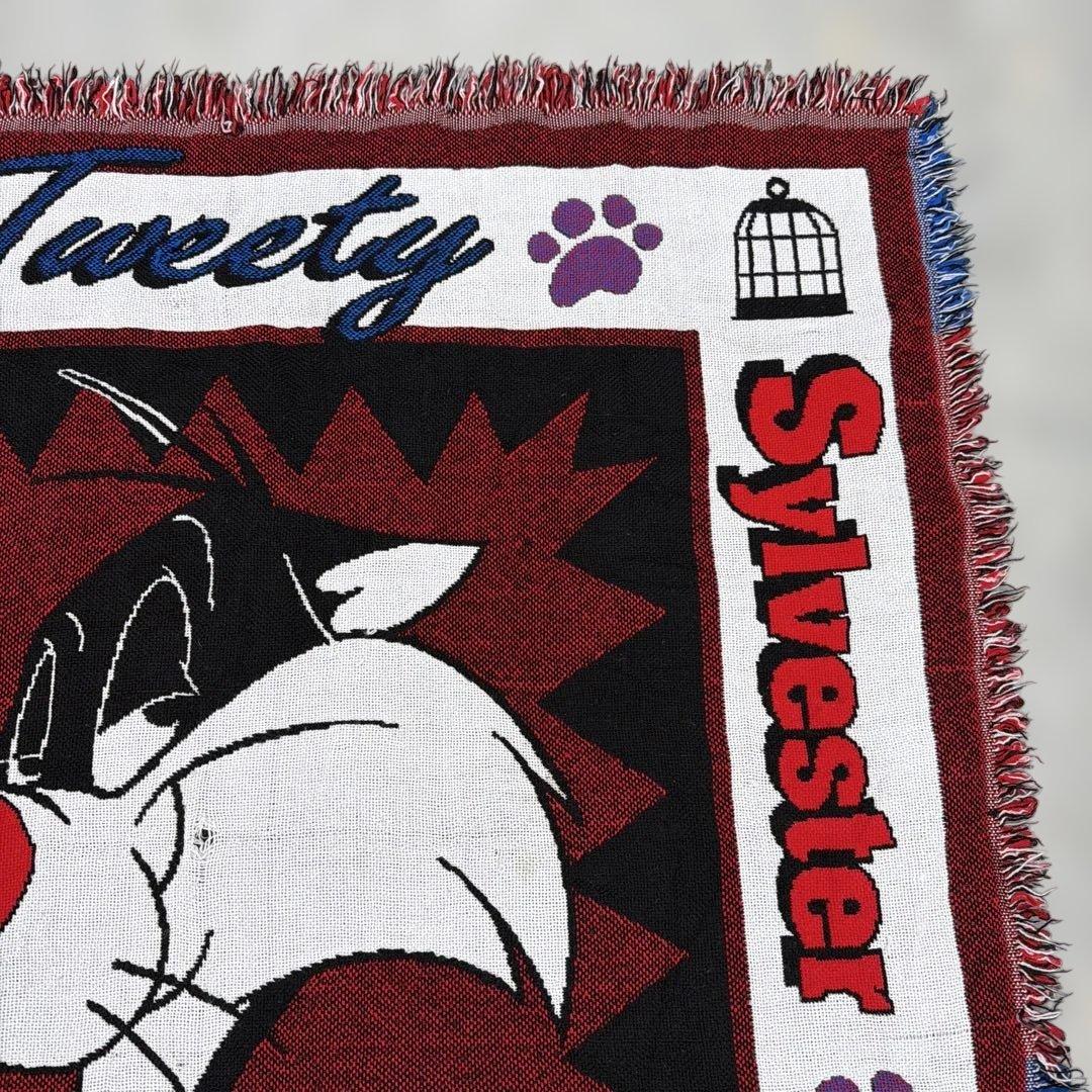 トゥイーティー シルベスター ブランケット ラグ 142x109