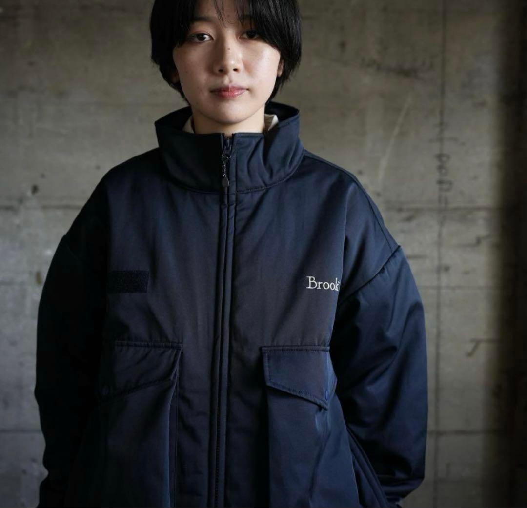 Brook 2023aw Padded Jacket サイズ②ブルック ネイビー - メルカリ