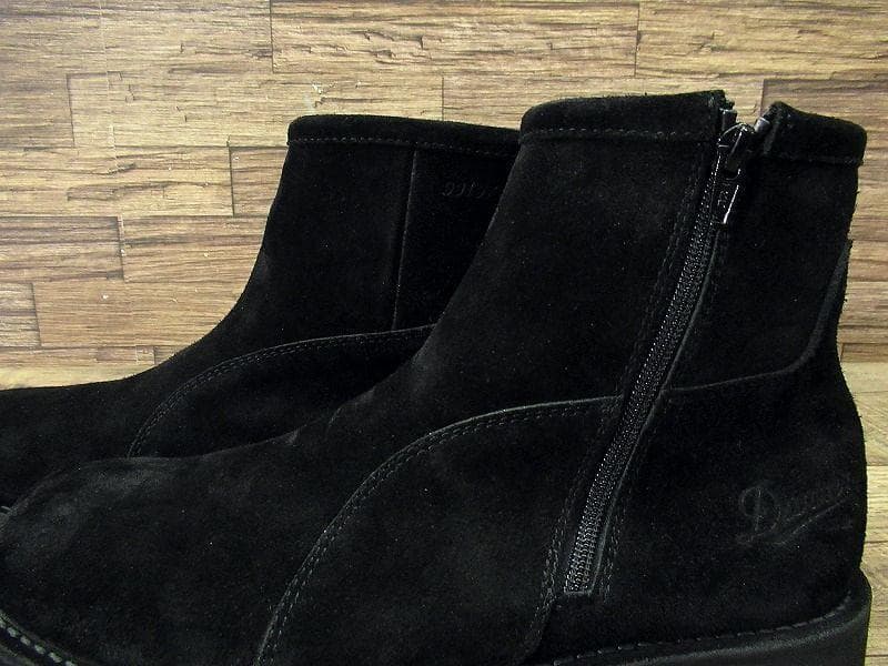 廃盤 新品 ダナー スエードレザー サイドジップ ワーク ブーツ 黒 27.0①