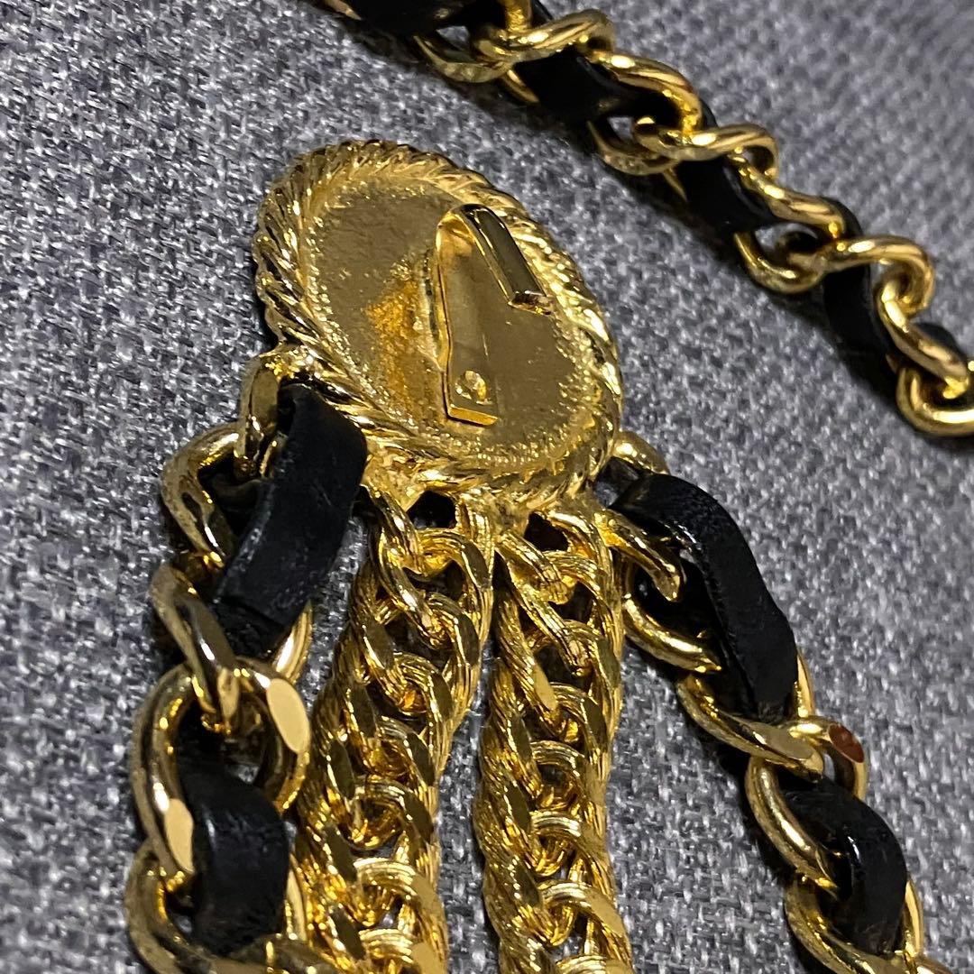 美品 J&R ジェイアンドアール チェーンベルト レザー ヴィンテージの