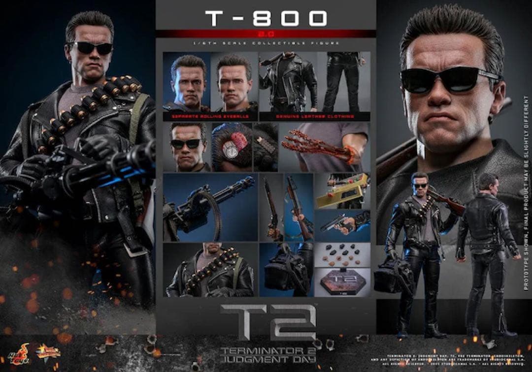 ホットトイズ 1/6 ターミネーター2 T-800(2.0版）Hot Toys ホットトイズ 1/6 『ターミネーター2』 T-800（2.0版）MMS795