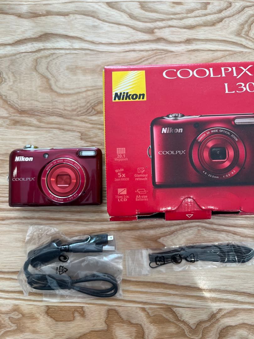 Nikon COOLPIX L30 レッド Amazon | Nikon デジタルカメラ COOLPIX L30 5倍ズーム 2005万画素