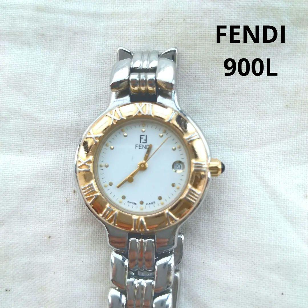 必見！】FENDI 腕時計 900L シルバー/ゴールド 白文字盤 レディース