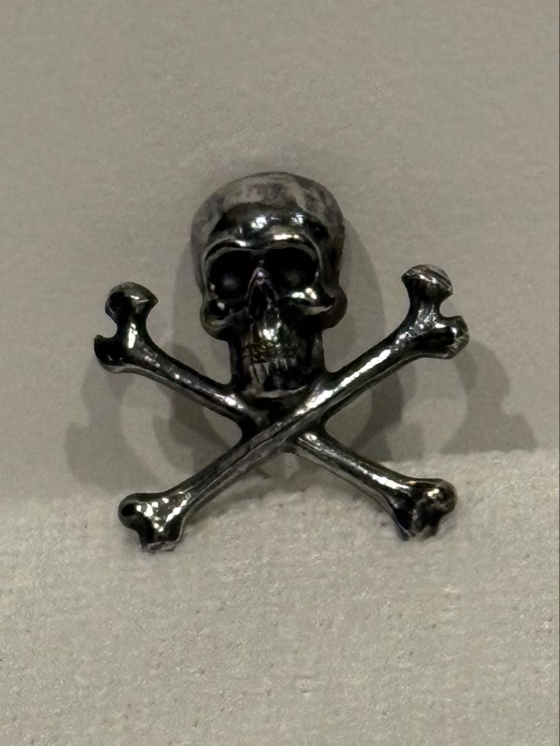 美品！！RUDE GALLERY CHAOS スカルブローチ　ピンバッジ スカル ピンバッチ シルバー 925 バッチ ブローチ ピンブローチ ドクロ