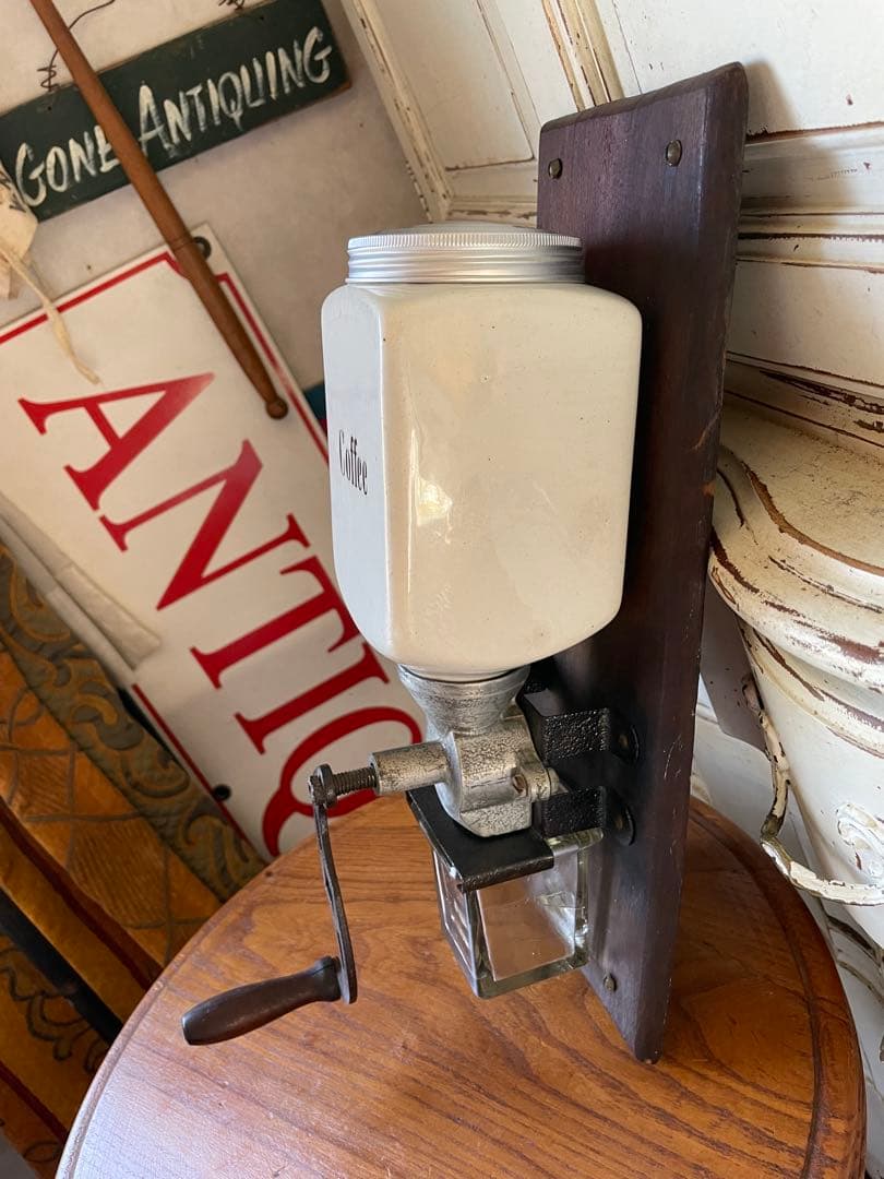 ミリカリ様専用アンティーク 壁掛け コーヒーミル グラインダー 陶器