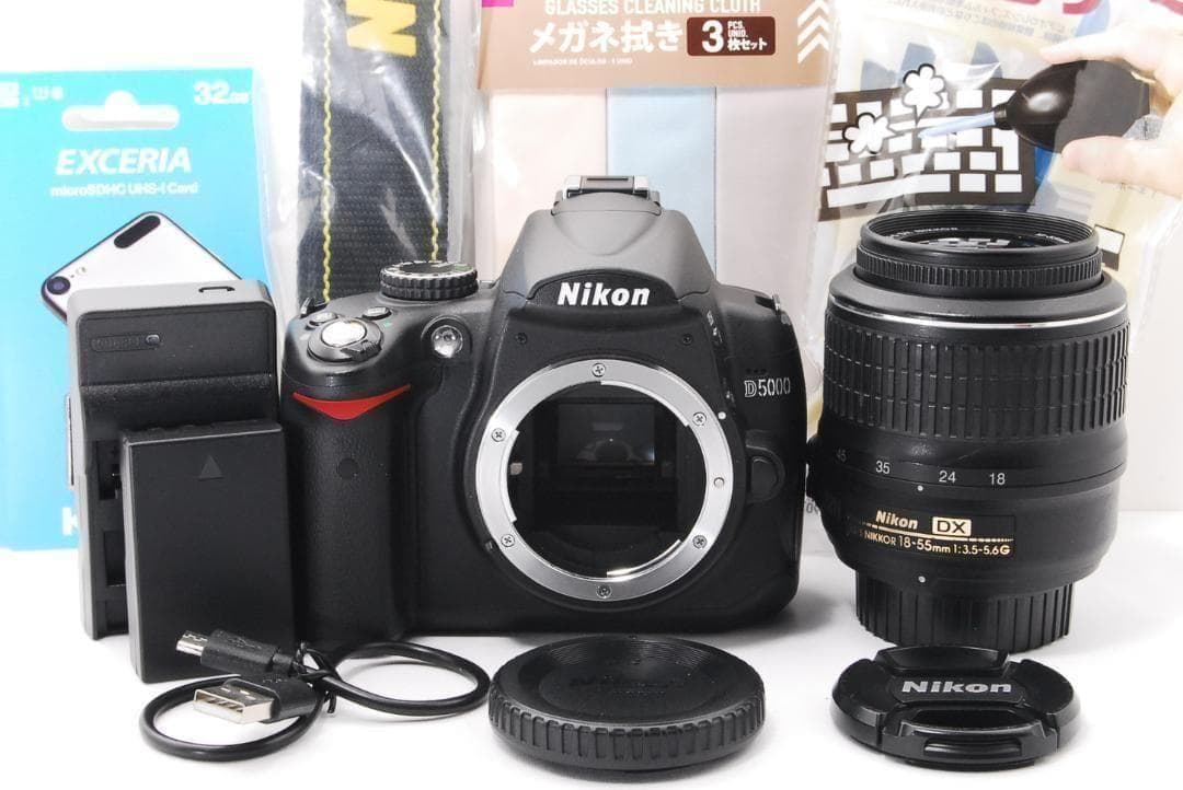 シャッター数1318回 Nikon D5000 届いてすぐ使える！初心者オススメ