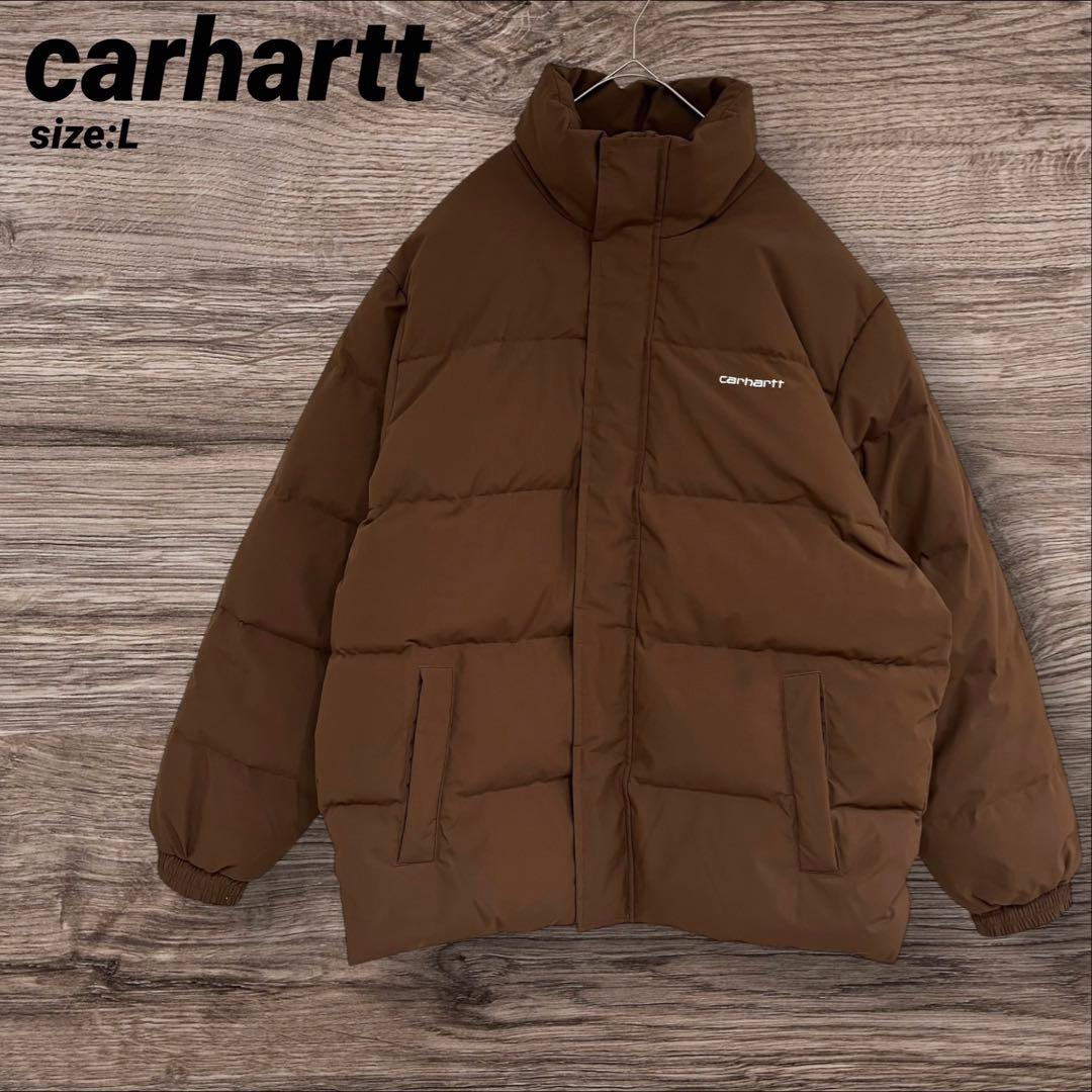 carhartt カーハート ダウンジャケット ブラウン - メルカリ