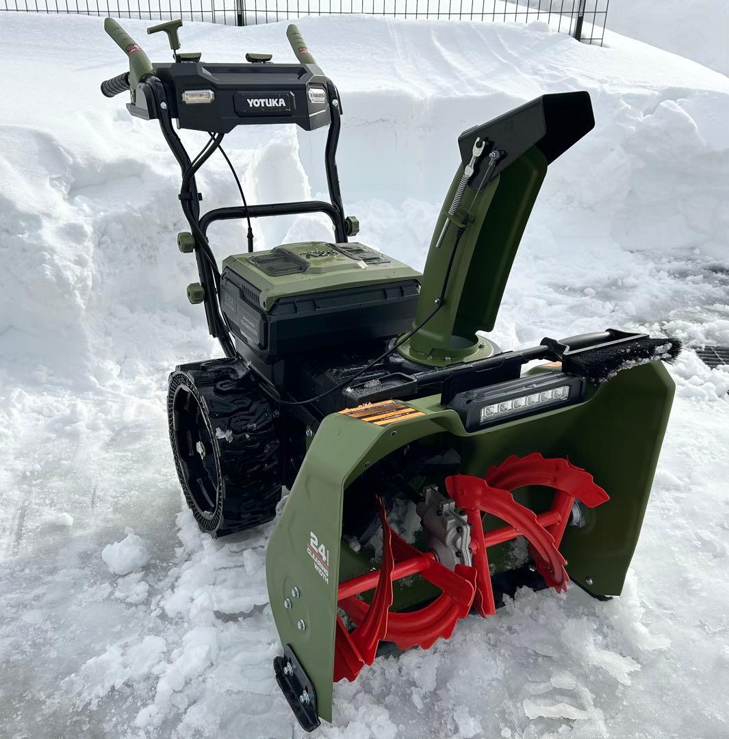 ハイガー 充電式電動除雪機 バッテリー1個+充電器 YS-GM921701 - メルカリ