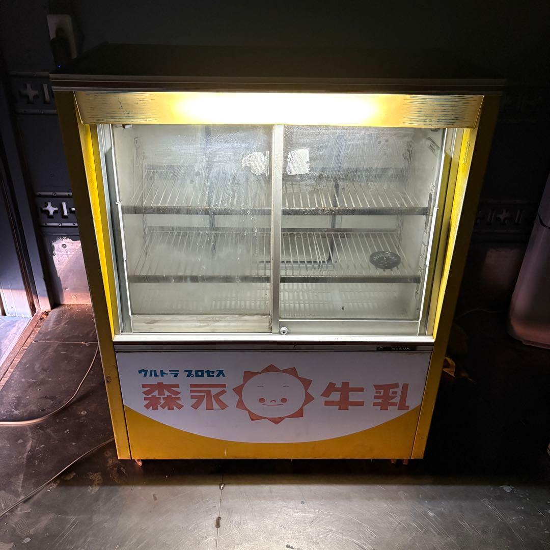 動作確認済 森永 牛乳 ショーケース マミー 冷蔵庫 昭和レトロ 森永牛乳