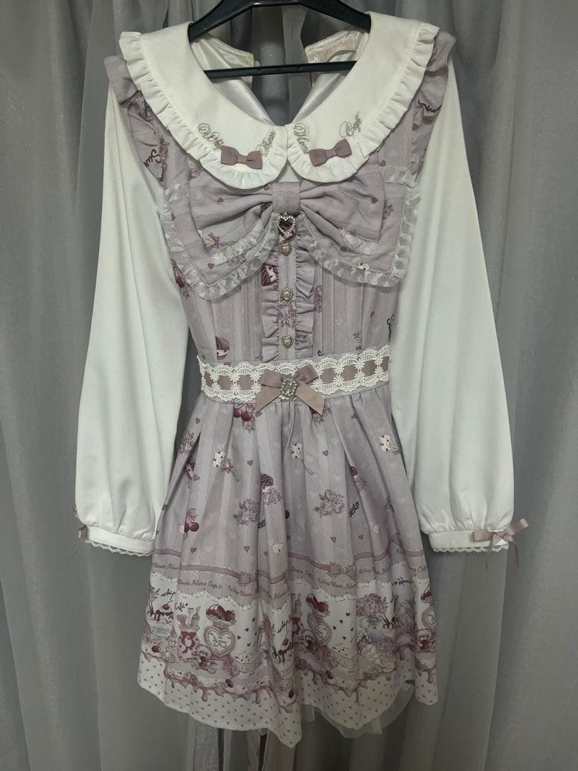 LIZLISA Whip Bear Home Cafe柄ワンピース ピンク - メルカリ