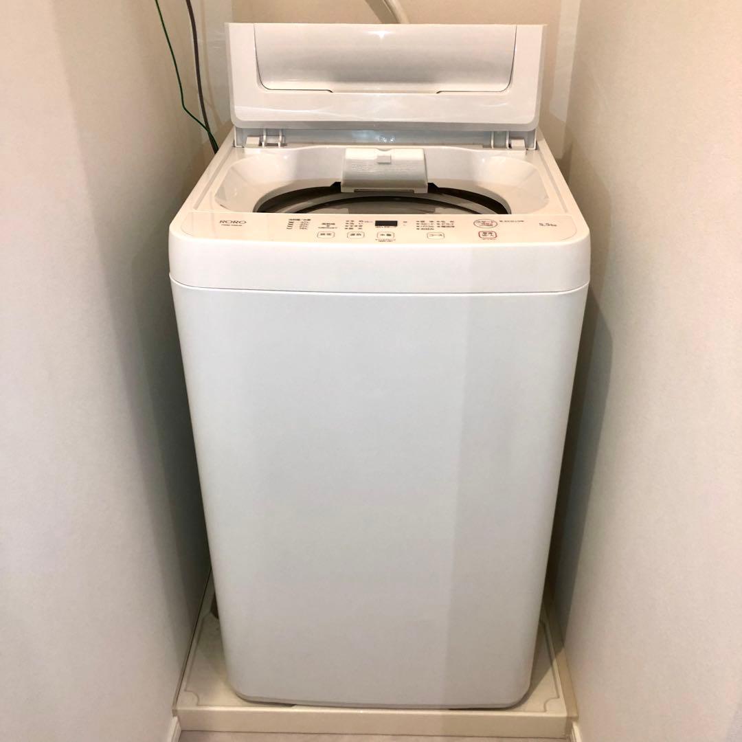 ▪️美品▪️ヤマダセレクト全自動洗濯機 5.5kg YWM-T55LW 2024年製