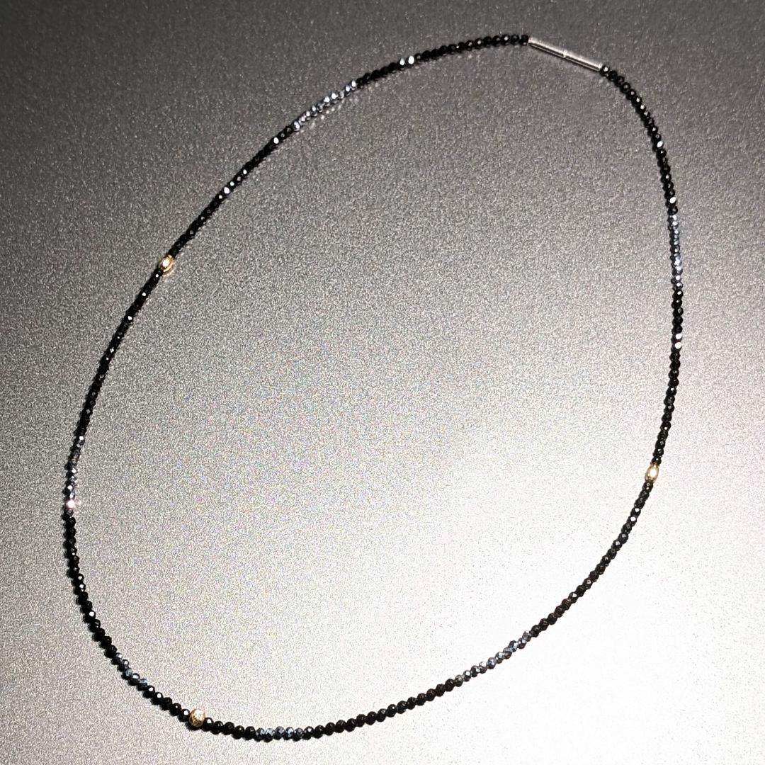 s po　50cm｜K8ゴールド×テラヘルツ×スピネルの三位一体ネックレス 70726f647563742f32303233313131