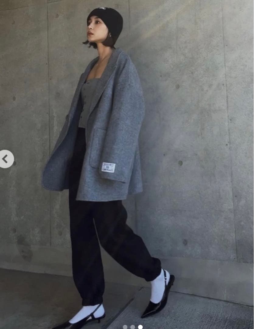 gypsophila ダブルブレストウールブレンドコート Grey / S - メルカリ