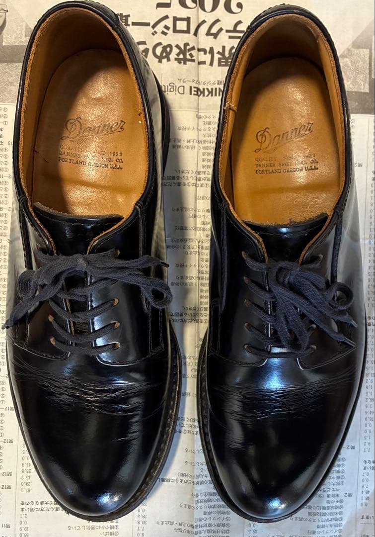 リ*ク様 ダナー ポストマンシューズ D-4300 BLACK 7H 25.5c