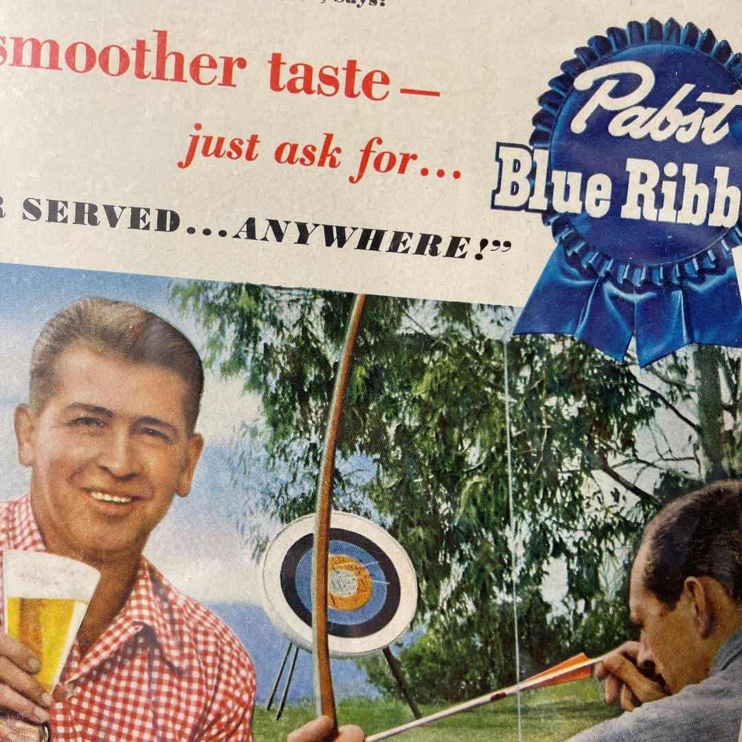 希少品！ Pabst Blue Ribbon パブストブルーリボン USA額装品 - メルカリ