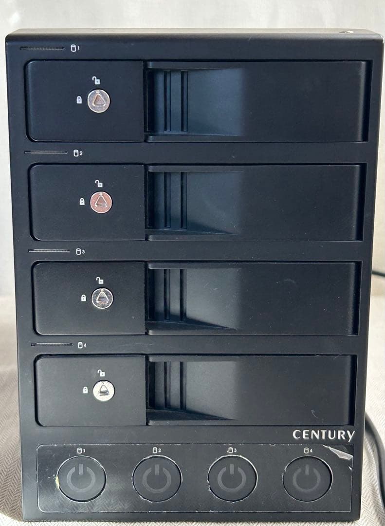 CENTURY 裸族のカプセルホテル Ver.2 CRCH35U3IS2 4ベイ 販売終了】 裸族のカプセルホテル Ver.2 (CRCH35U3IS2) ハードディスク