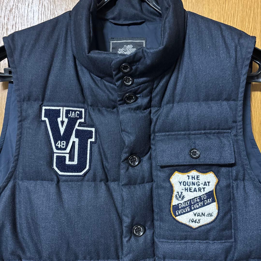 VAN JAC ネイビー ダウンベスト - メルカリ