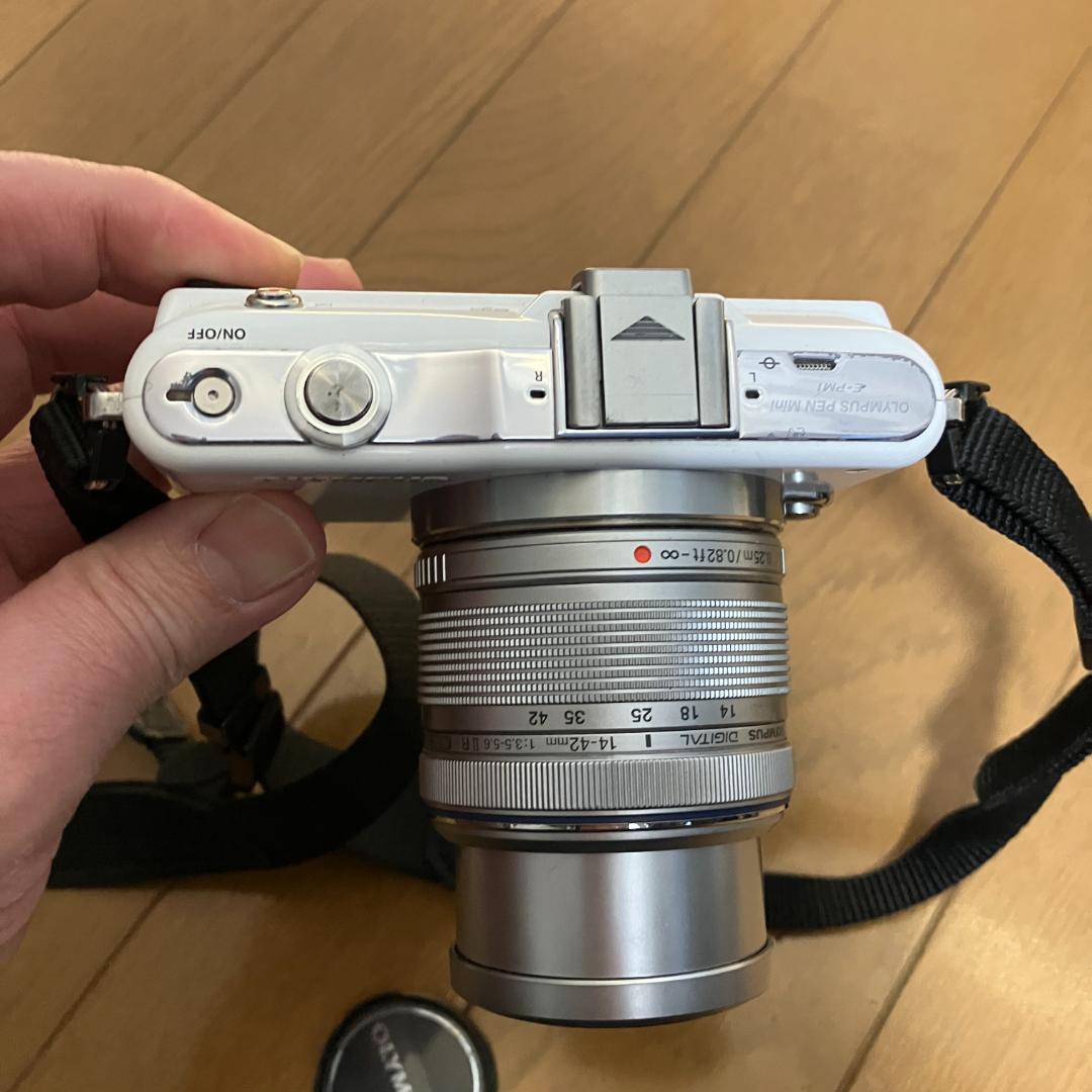 中古】OLYMPUS PEN mini E-PM1 ホワイト - メルカリ