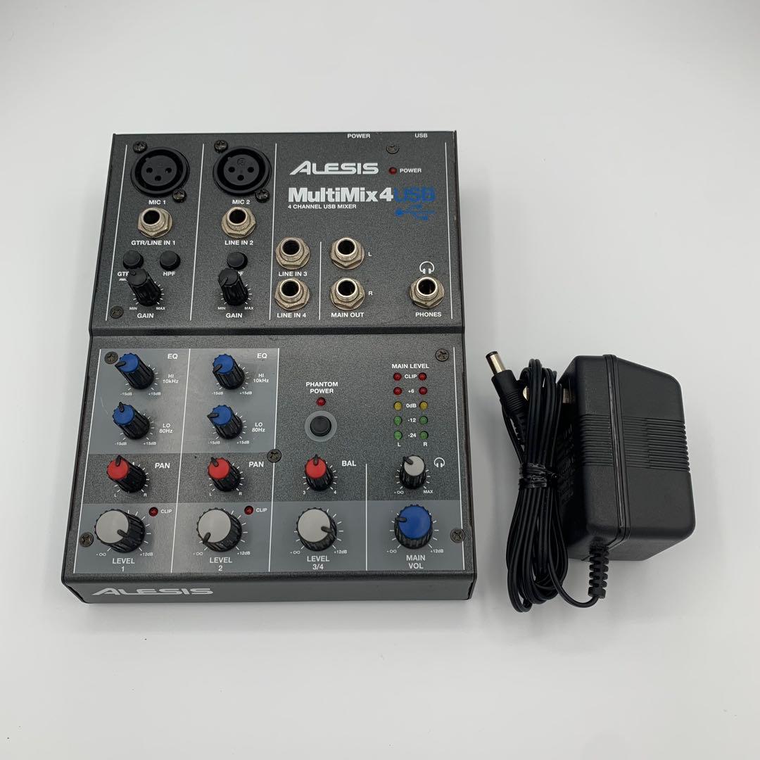 アレシス　MULTIMIX4 USB FX Alesis MultiMix 4 USB FX 4-Channel Mixer with Effects & USB Audio