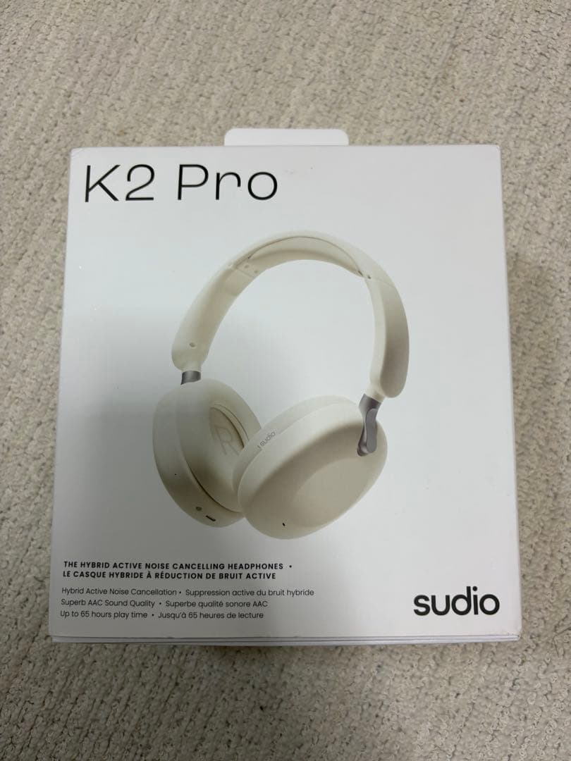 sudio K2 Pro ワイヤレスヘッドフォン Sudio K2 Pro ホワイト | 密閉型ハイブリッドアクティブノイズキャンセ