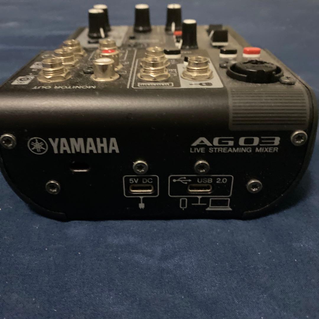 YAMAHA AG03 ライブストリーミングミキサー ケーブル 変換プラグ付き