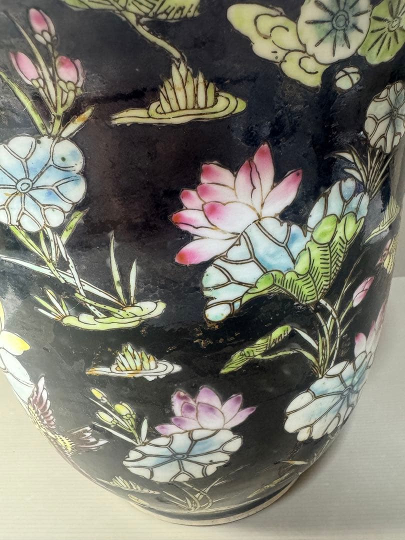 2609 中国骨董 花鳥文 鉢 植木鉢 時代物 - メルカリ