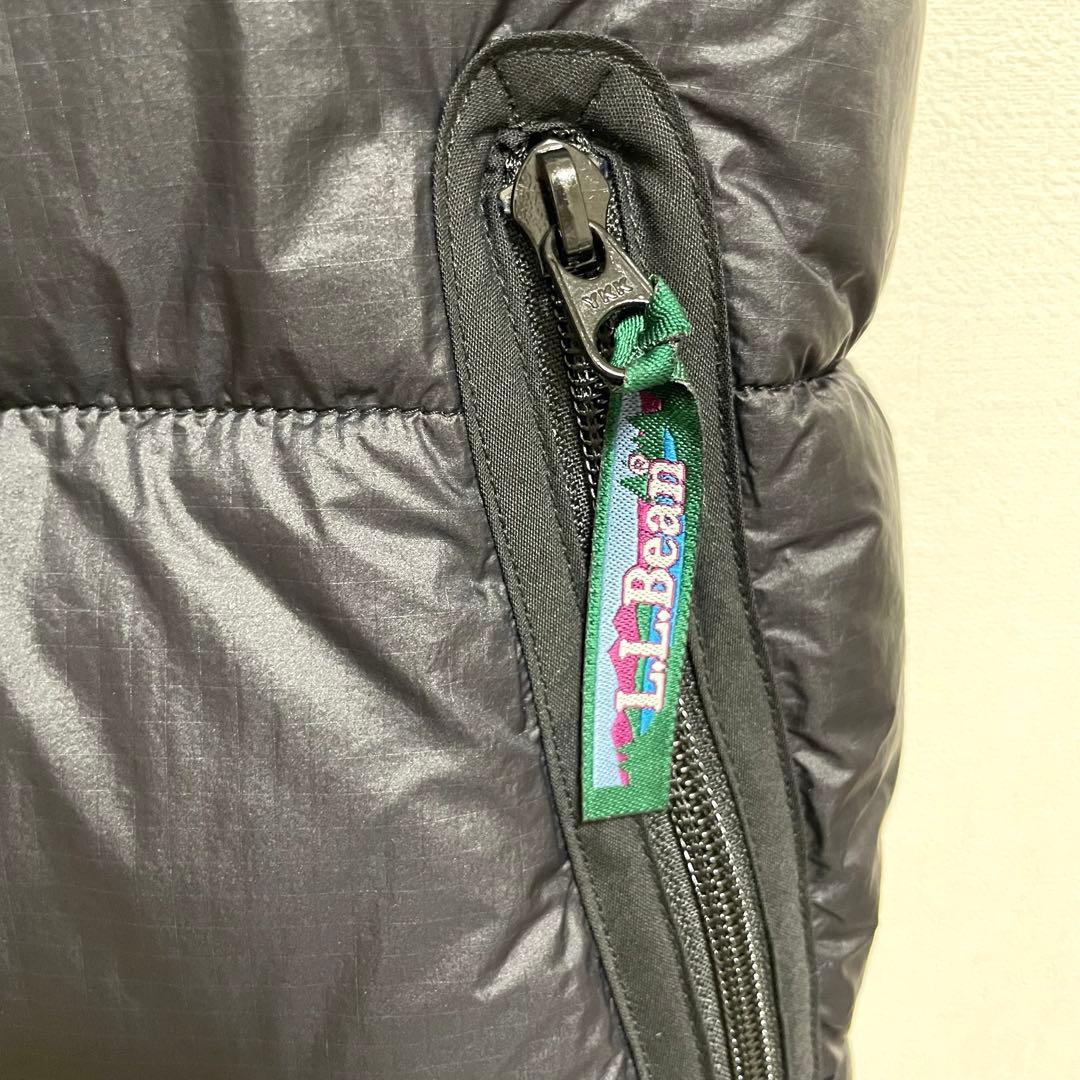 【美品】L.L.Bean ブラック ダウンベスト　Regmedium 即日発送