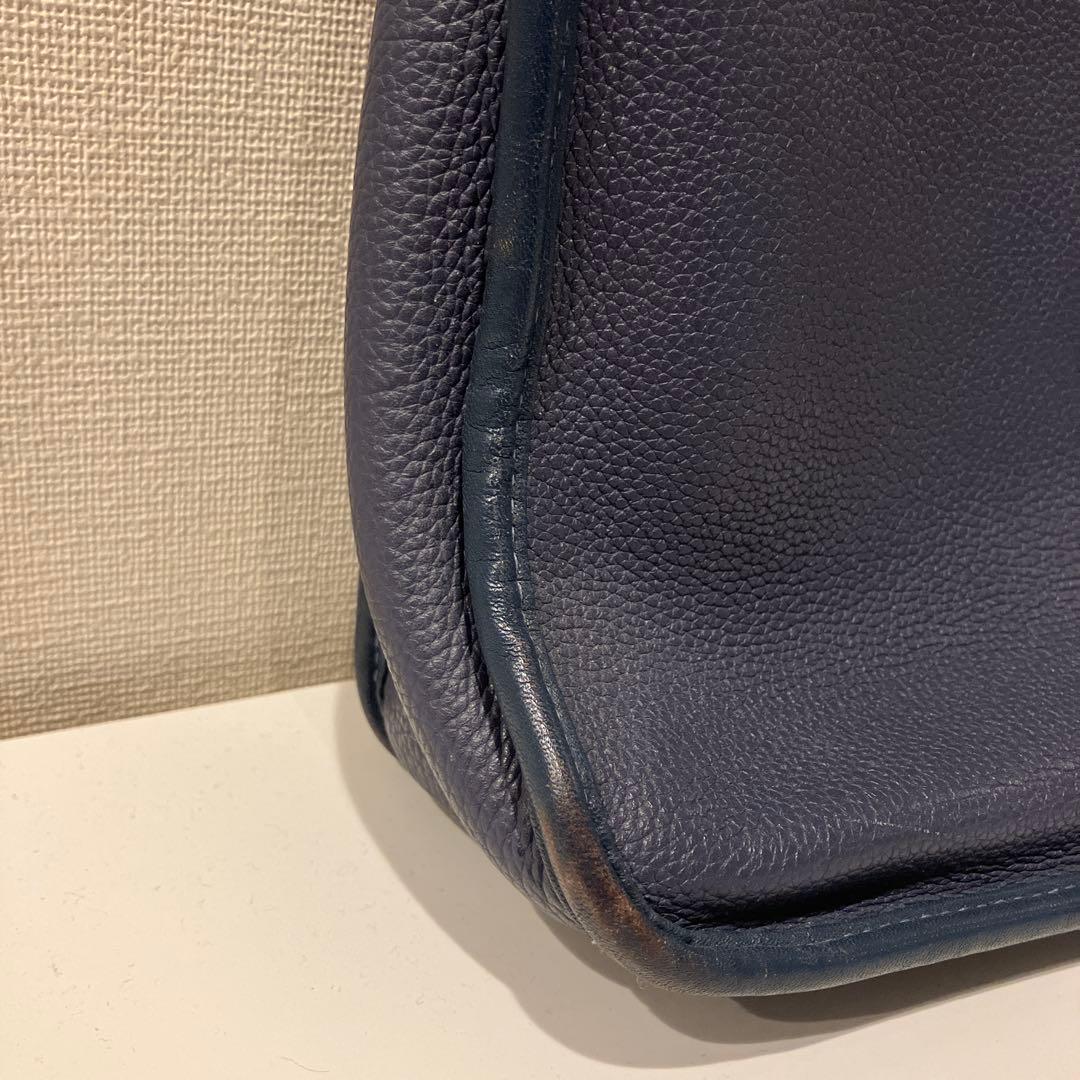 《中古美品》　ロエベ　トレドバッグ　ネイビー