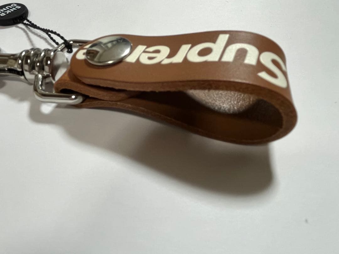 Supreme Leather Key Loop \"Brown\" 新品未使用