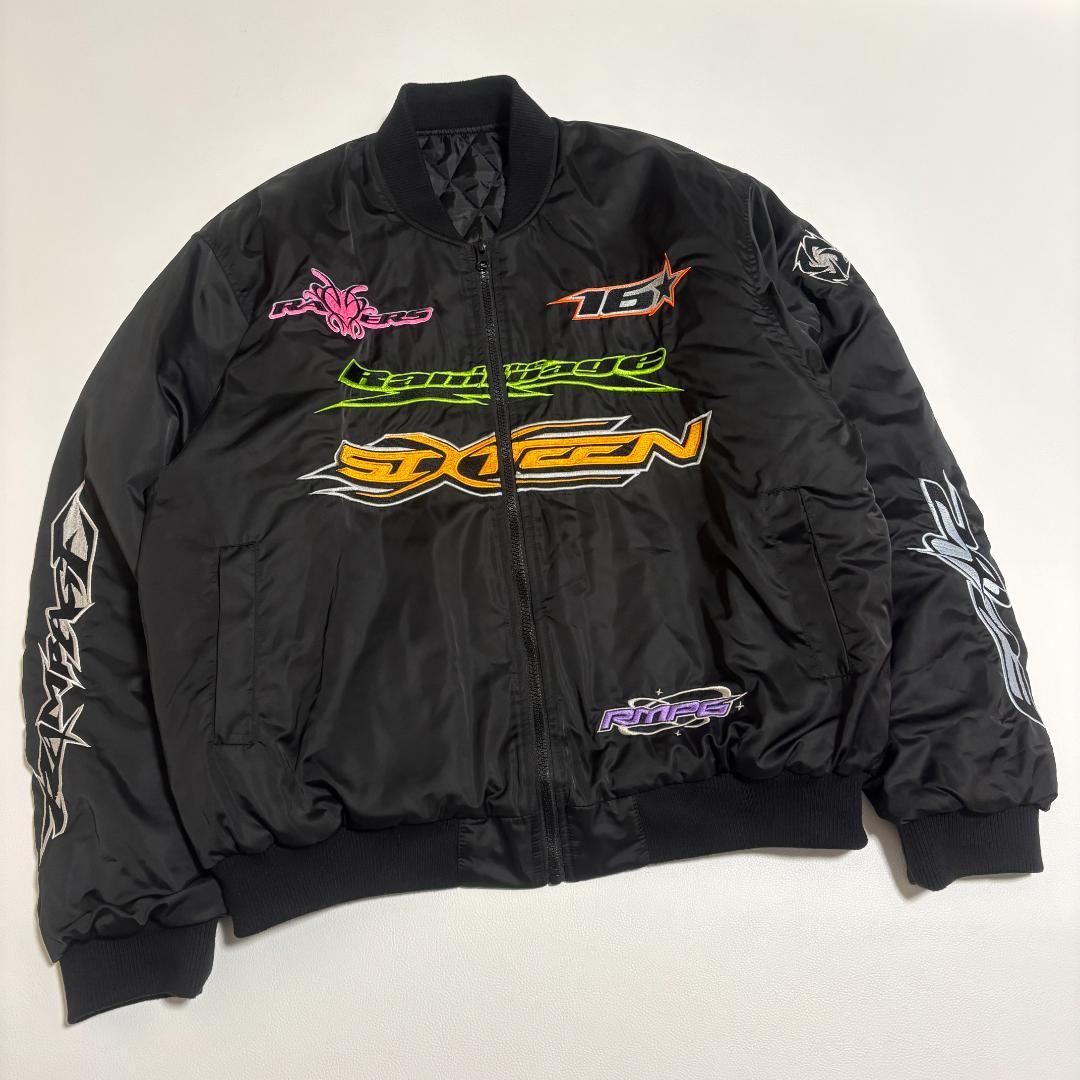 希少 THE RAMPAGE ワッペンジャケット 16 受注生産 L 黒 LDH THE RAMPAGE LIVE TOUR 2023 