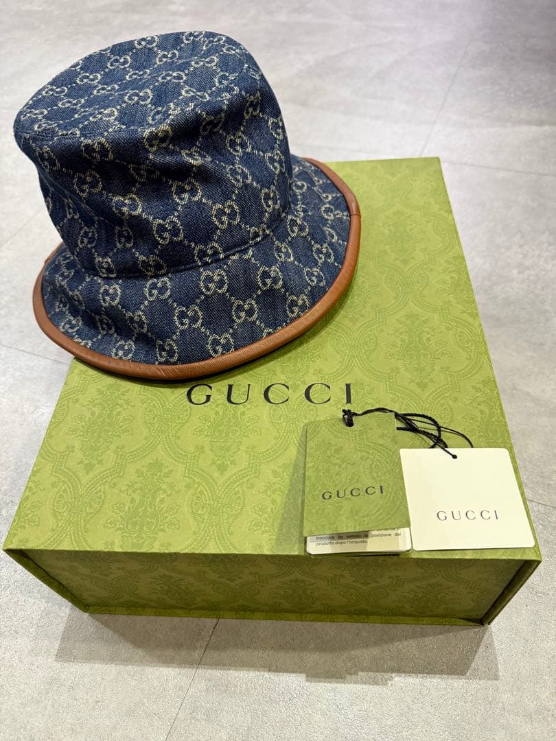 GUCCI バケットハット Lサイズ 59cm 最終値下げ グッチ GGデニム バケットハット | アウトレットジャパン福岡
