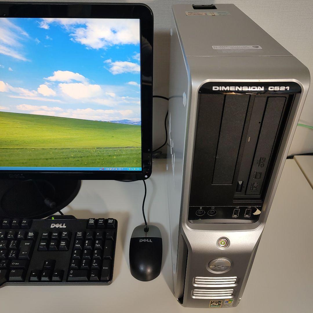美品】DELL DIMENSION 521据置型PC+24インチモニターセット - メルカリ