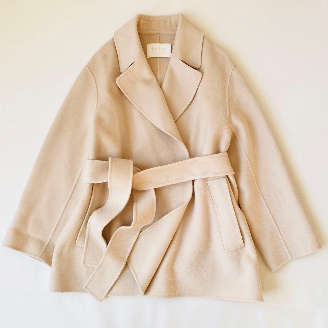 【美品】BALLSEY　プレミアムウールリバー ベルテッド ショートコート 中古・古着通販】BALLSEY (ボールジィ) プレミアムウールリバー