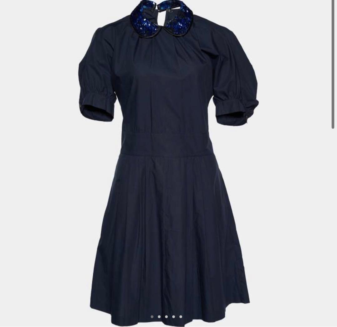 ミュウミュウ miumiu ワンピース 襟付きワンピース スパンコール