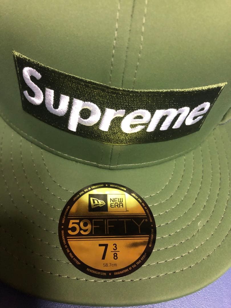 Supreme 59FIFTY キャップ オリーブ 7 3/8 58.7cm