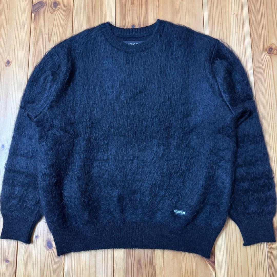 トップス WACKO MARIA MIX MOHAIR CREW NECK SWEATER WACKOMARIA《ワコマリア》MIX MOHAIR CREW NECK SWEATER(25FW-WMK-KN01
