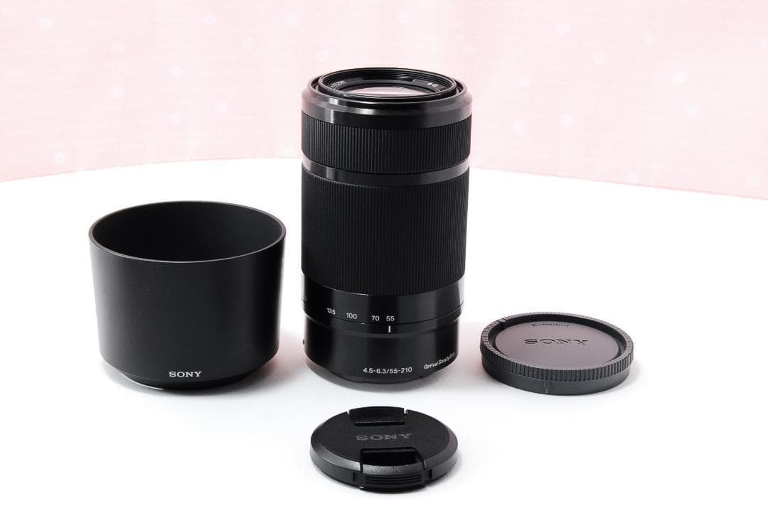 〓望遠レンズ〓ソニー SONY E 55-210mm F4.5-6.3 ブラック