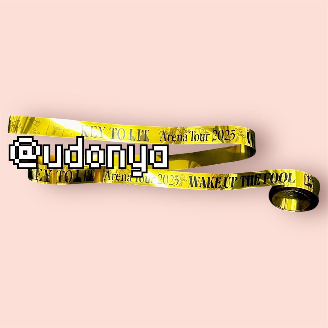 KEY TO LIT WUTF 銀テープ 4ロゴ フル 1本 落下物 ライブ - メルカリ