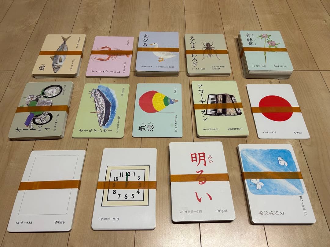 家庭保育園 絵カード 1500枚 箱無し - メルカリ