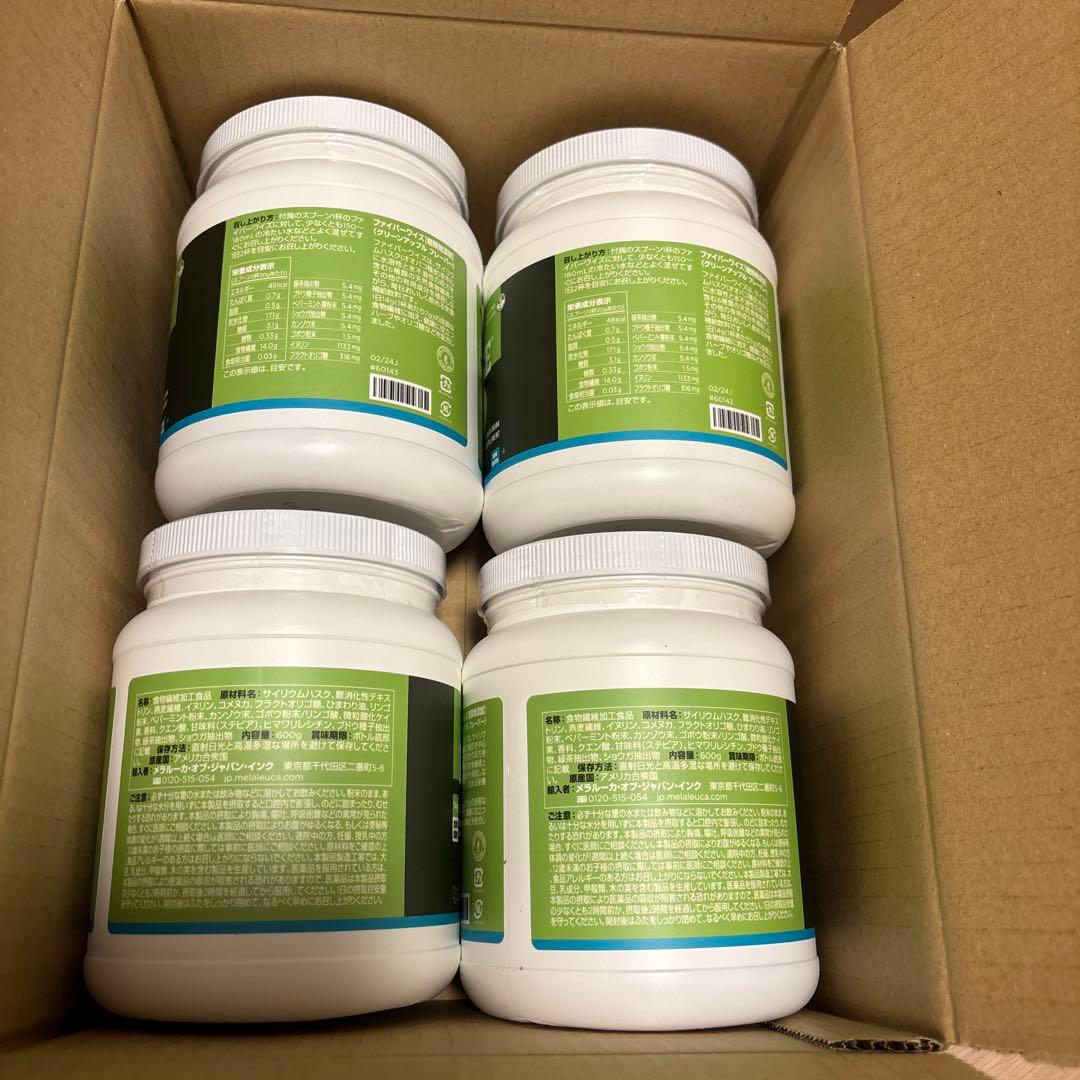 新品】メラルーカ ファイバーワイズ グリーンアップル 600g × 4